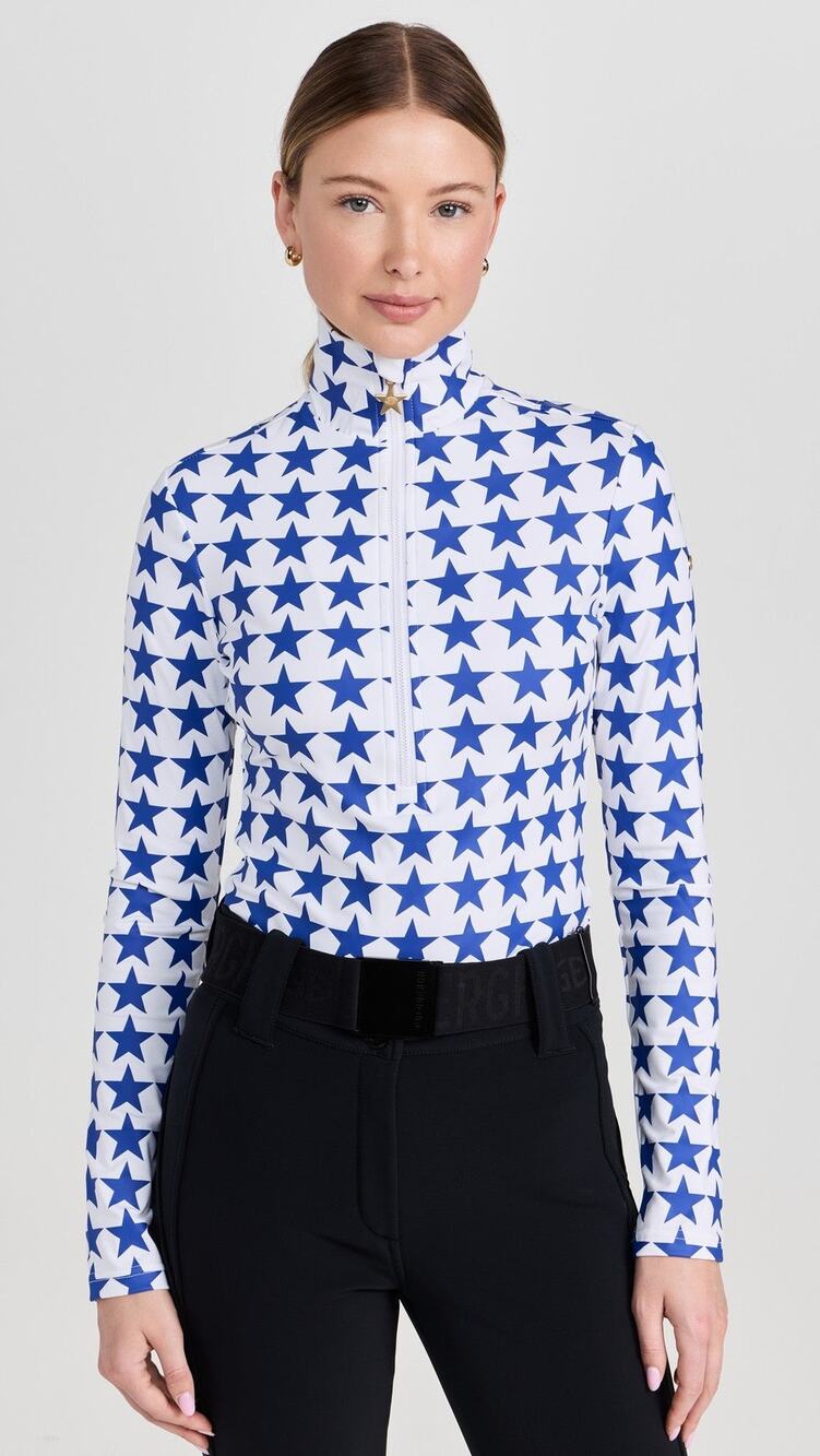 Goldbergh Sportif Ski Pully Top Dazzling Blue - XS